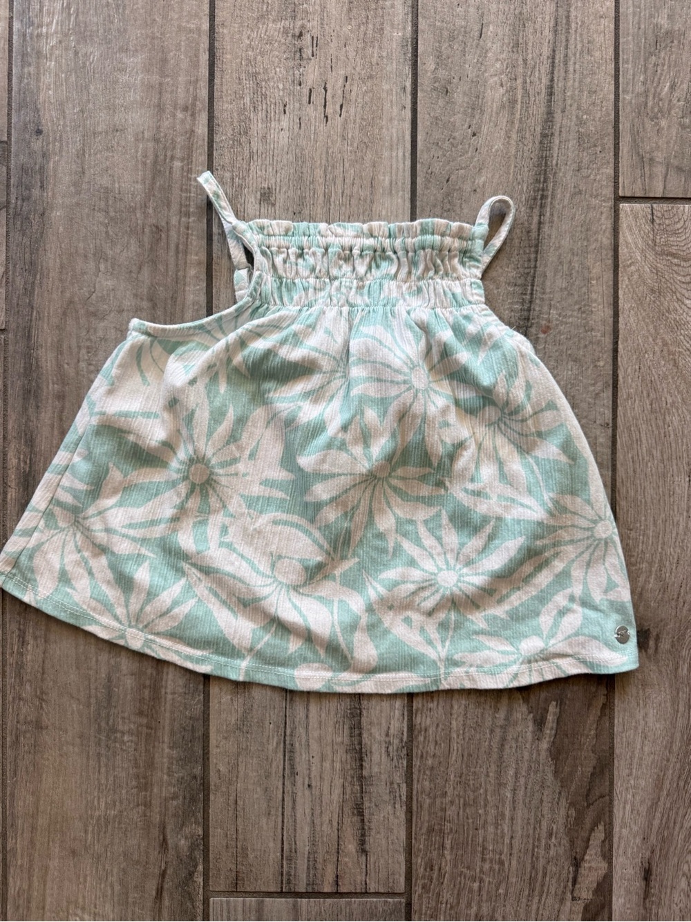 Girls Mint Floral top